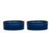 829092_2 Reactive Glaze 2 Piece Dog Food & Water Bowl Set - Midnight Blue