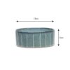 829153_4 Reactive Glaze 2 Piece Dog Food & Water Bowl Set - Pinstripe Grey