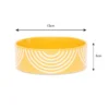 829184_4 Aztec 2 Piece Dog Food & Water Bowl Set - Sunflower Yellow