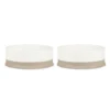 BOWRCD824295_1 Scandi 2 Piece Non Tip Pet Food & Water Bowl - Cream