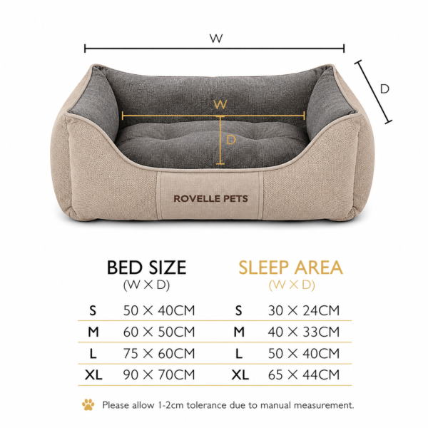 cf9e75b7-2317-4547-a3fb-4a497ec5860c Chester Box Dog Bed - Beige & Charcoal Grey