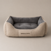 f6b5d305-8345-4c4d-a683-4e3e2f9540ad Chester Box Dog Bed - Beige & Charcoal Grey